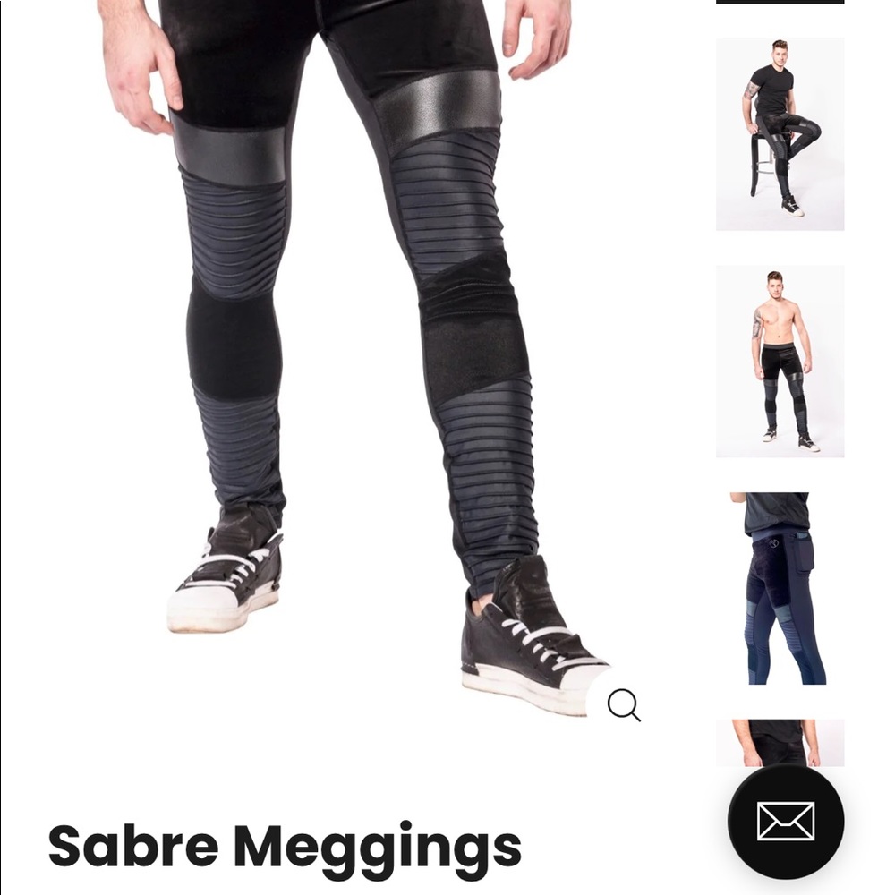 COPY - Never worn- Mens black leggings
